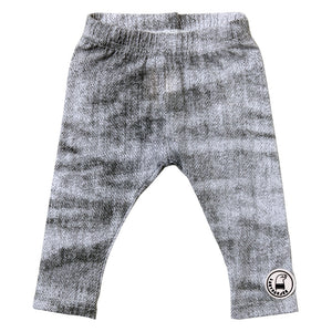 Grijze spijkertricot legging