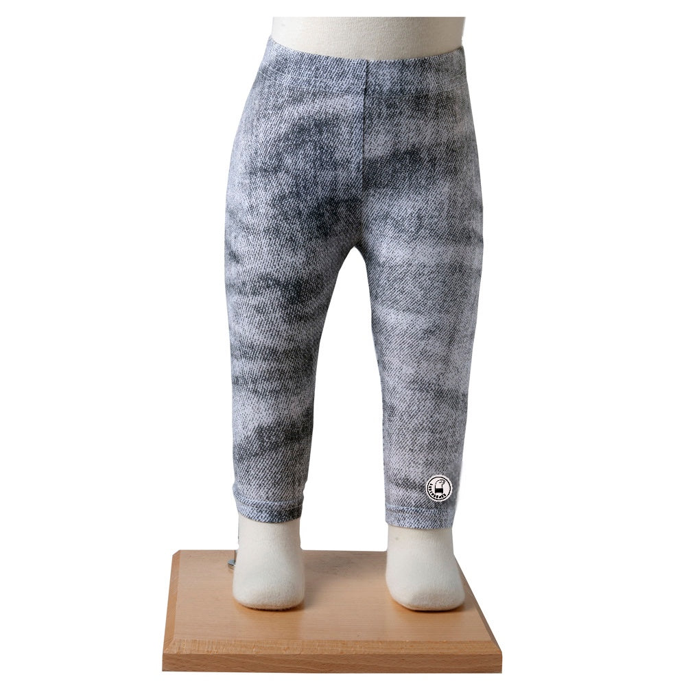 Grijze spijkertricot legging